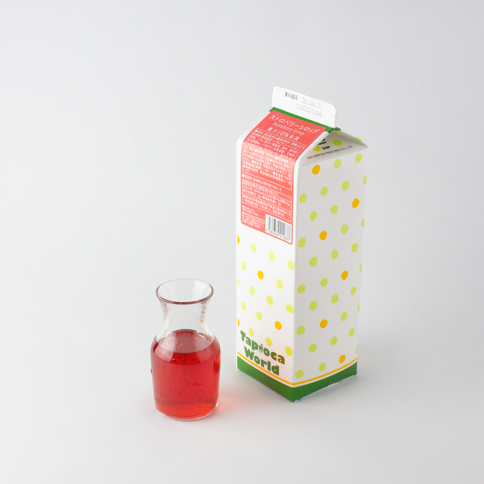 ストロベリーシロップ (1000ml×6本) | タピオカの事ならタピオカワールド